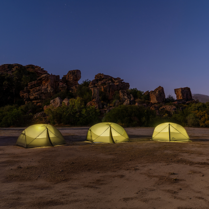 Naturehike ultralehký stan Mongar 2 série Pro 20D 1956g - olivový